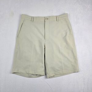 FootJoy FJ Shorts Mens 32 Beige Chino Golf‎ Athletic Flat Front Pockets